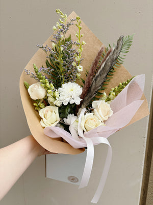 Delta Flower Bouquet, pet and animal sympathy bouquet with dried and preserved flowers