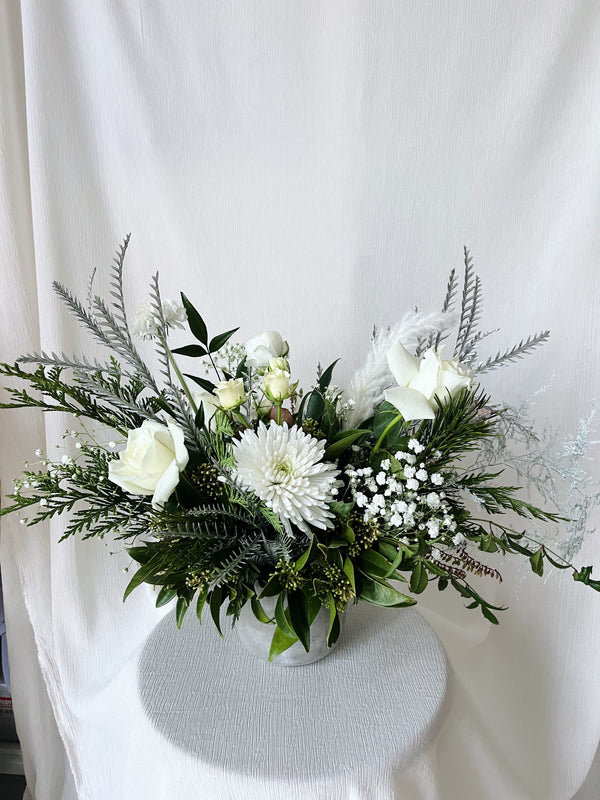 White Christmas Centrepiece